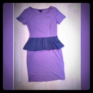 Mossimo Purple Mini Dress W/ Ruffle